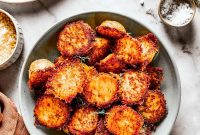Crispy Parmesan-Crusted Potatoes with Garlic and Herbs