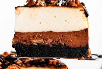 Decadent Turtle Cheesecake Recipe — Chocolate, Caramel & Pecans