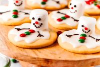 Melted Snowman Cookie Recipe: Soft Sugar Cookies with Marshmallow Frosting