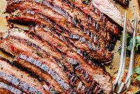Grilled Flank Steak with Bleu Cheese Butter — Easy Steak Recipe