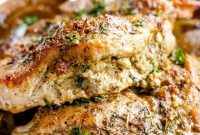 Pesto-Stuffed Pork Chops with Mozzarella and Sun-Dried Tomatoes