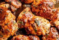 Apple Cider-Glazed Chicken Thighs with Garlic and Herbs