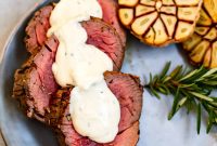 Perfect Roast Beef Tenderloin with Creamy Horseradish Sauce