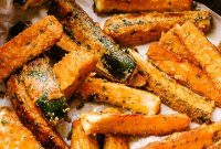 Crispy Air Fryer Parmesan Zucchini Fries — Easy Healthy Snack