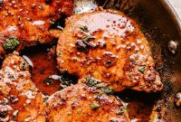 Garlic Parmesan Pan-Fried Pork Chops with Crispy Crust