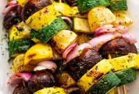 Summer Squash Kebabs on the Grill: Zesty Summer Recipe