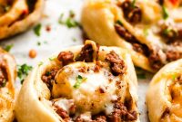 Cheesy Baked Taco Pinwheels: Party Appetizer Recipe