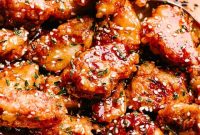 Crispy Honey Sesame Chicken Recipe with Sticky Glaze