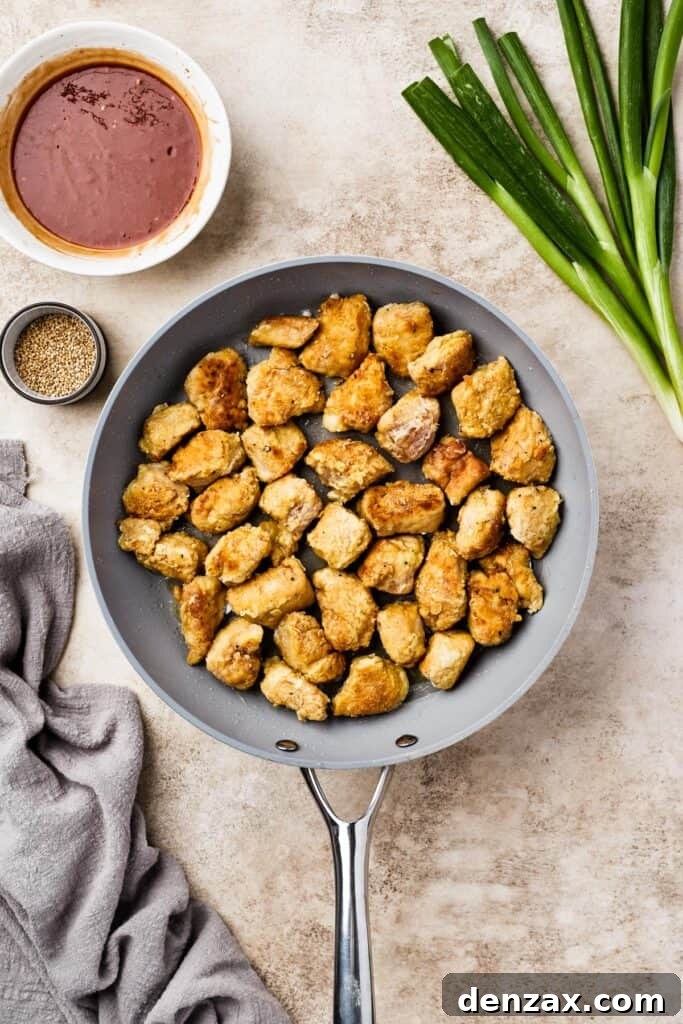 A pan of fried chicken pieces.