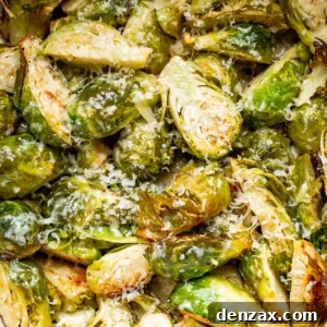 slow cooker brussel sprouts topped with parmesan