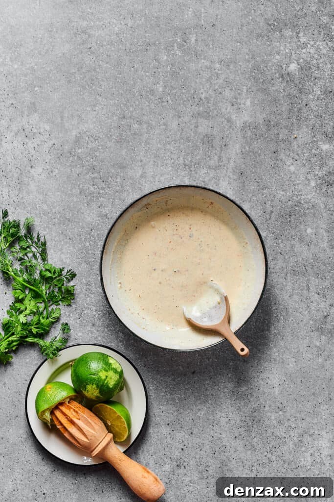 Creamy salad dressing in a bowl.