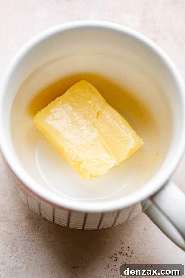 Butter in a mug.