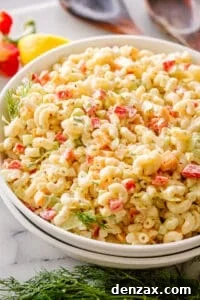 Bowl of macaroni salad