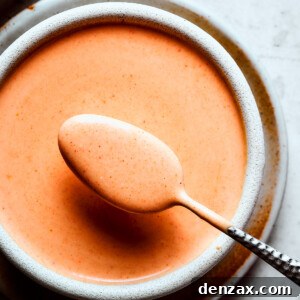 Creamy Yum Yum Sauce Recipe: Classic Japanese Steakhouse Sauce 2 Homemade yum yum sauce in an earthenware bowl.