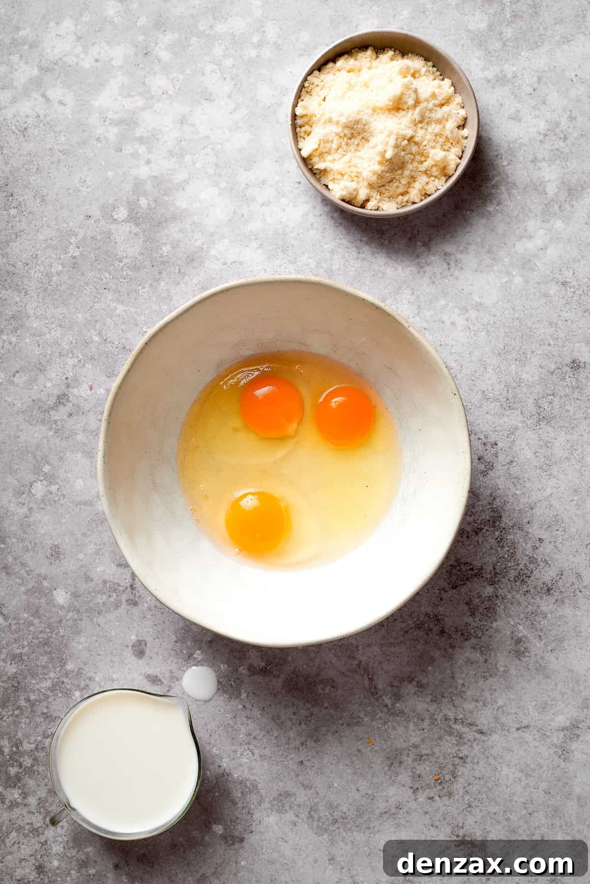 Eggs in a bowl.