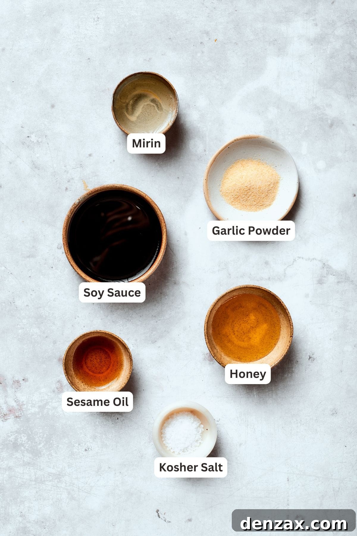 Sauce ingredients are text-labeled.