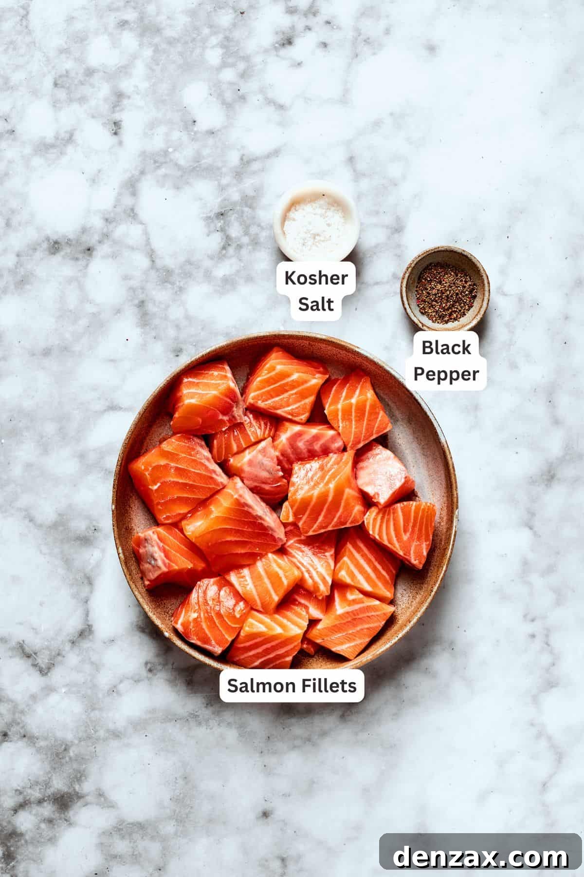 Salmon, salt, and pepper are text-labeled.