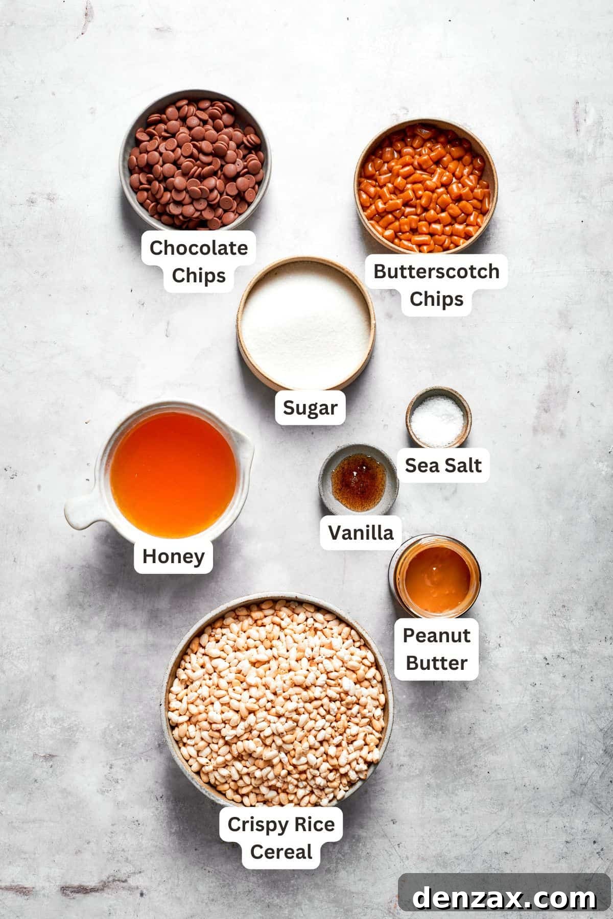 Ingredients for scotcharoos are text-labeled.
