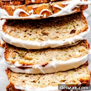 top shot of zucchini banana bread