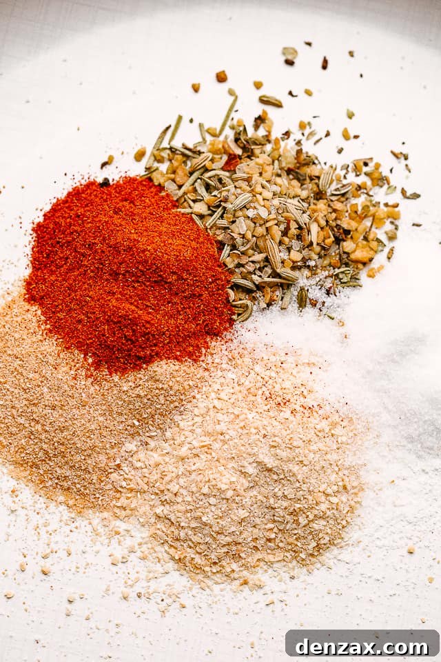 Photo of spices for oven baked chicken breasts