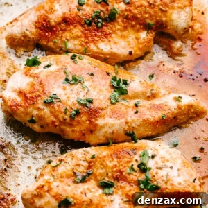 Sheet of Oven Baked Chicken Breasts
