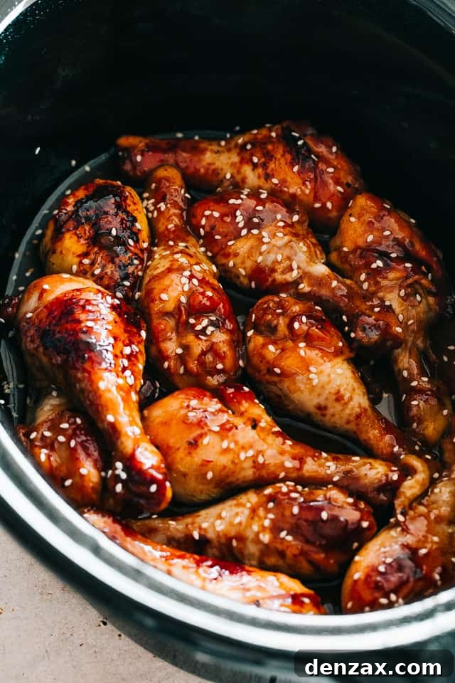 chicken drumsticks in a slow cooker