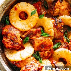 Pot filled with bbq chicken thighs