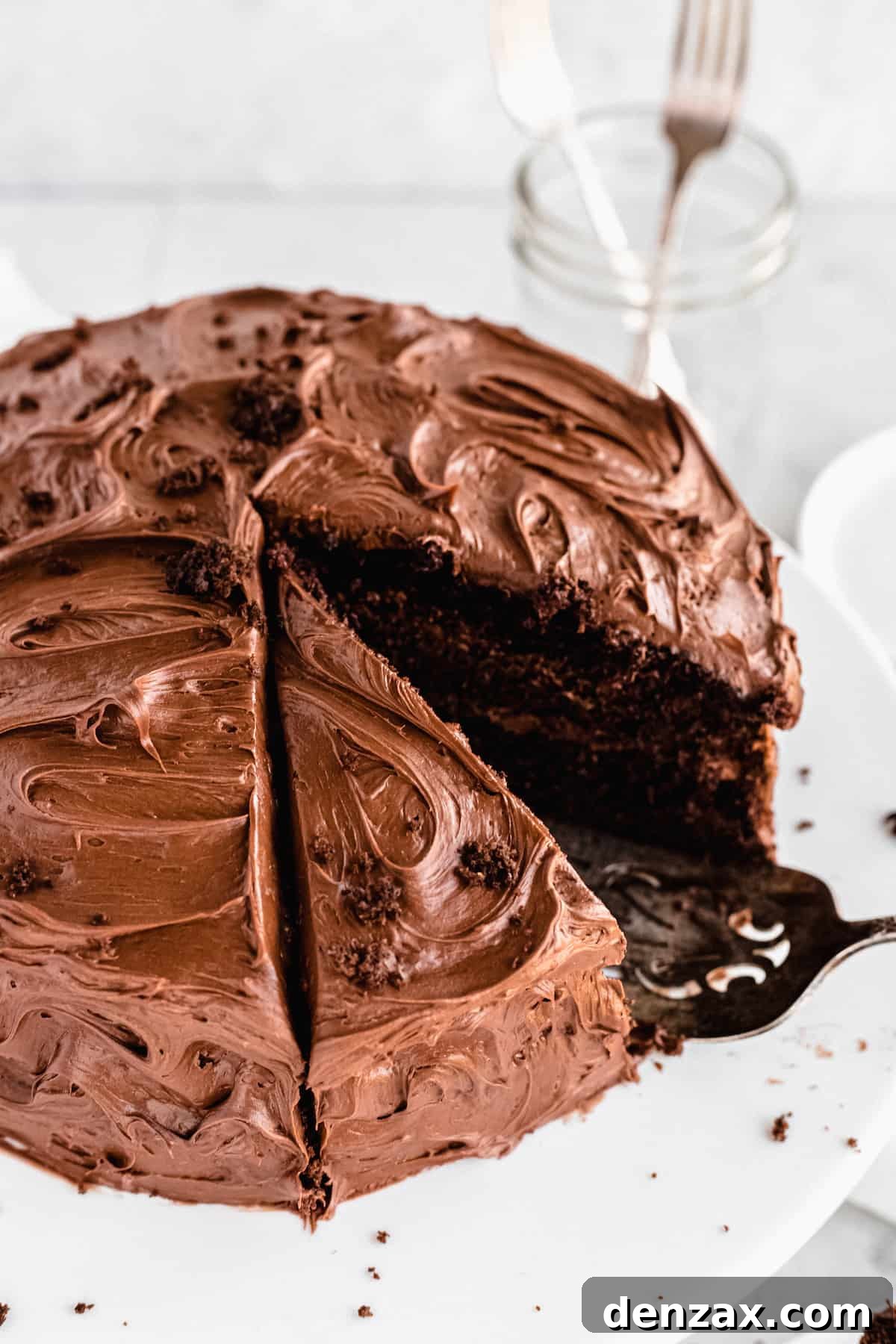 a whole frosted cake