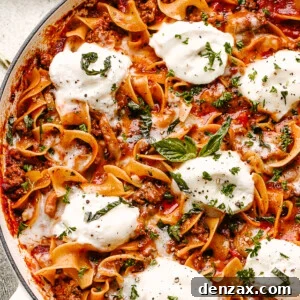 Skillet Lasagna Recipe: Quick One-Pan Comfort Pasta 2 Skillet Lasagna with cheese and fresh herbs