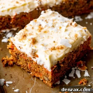 square slice of carrot cake